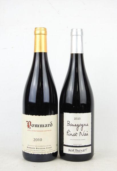 2 bottles Bourgogne Pinot Noir Berthenet...