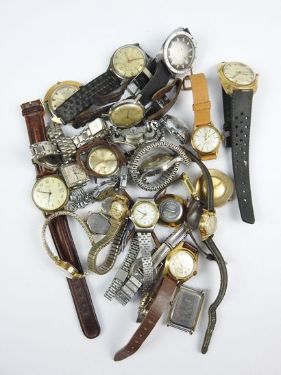 LOT de MONTRES ANCIENNES : 
JOPEL MORTIMA
RELIAC...