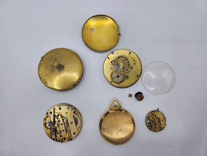 Watch lot including : 
an ELVES gilt metal...