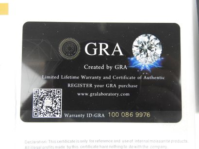 MOISSANITE 3.00 cts GRA certificate 1000...