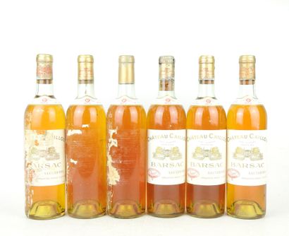6 bottles Château Caillou Barsac Sauternes...
