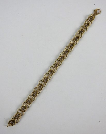 BRACELET in yellow gold 750/1000e. Weight...
