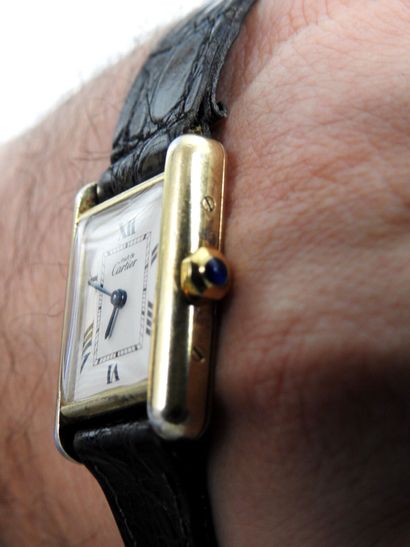 MUST DE CARTIER: Ladies' watch in vermeil...