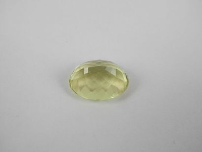 Orthose ovale facettée de 11,8 carats sur...