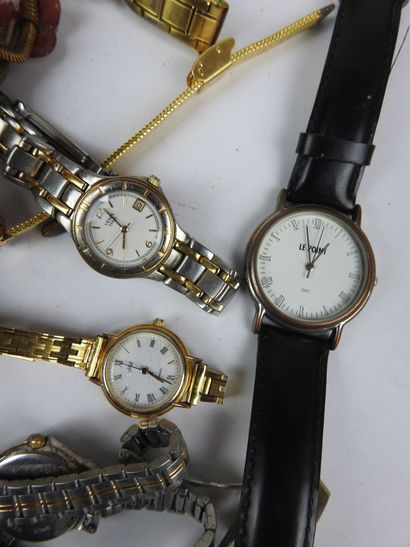 LOT of steel and metal bracelet WATCHES including...
