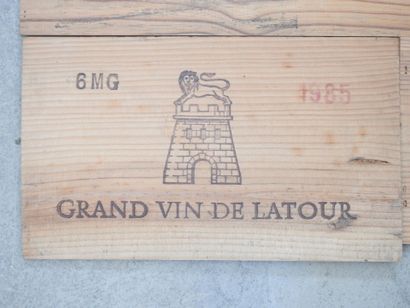 6 WINE CASE PANELS including Grand vin de...