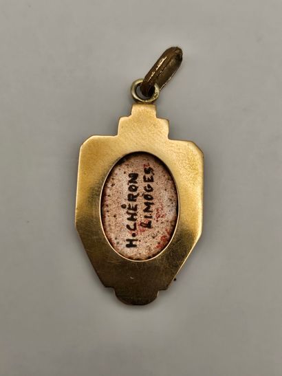 Henri CHÉRON in Limoges.
18K (750°/°°) yellow...