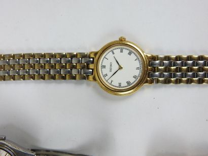 SEIKO. Five ladies' wristwatches in steel...