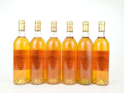 6 bottles Château Caillou Barsac Sauternes...