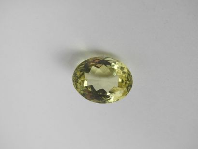 Orthose ovale facettée de 11,8 carats sur...