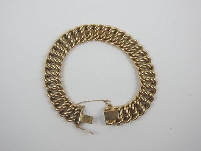 BRACELET GOURMETTE yellow gold 750/1000e...