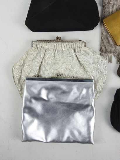 TEN EVENING BAGS or pouches circa 1930/1960...