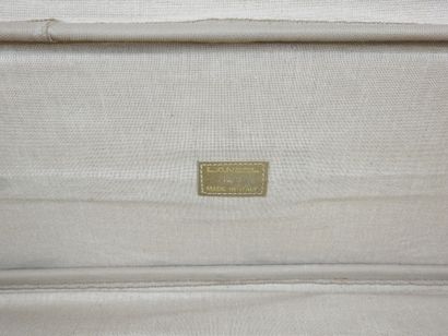 LANCEL - Paris. Travel suitcase in coated...