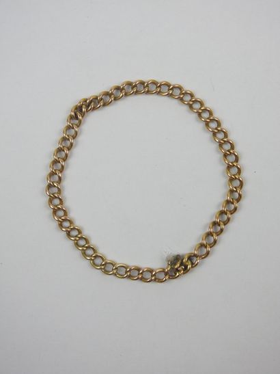 BRACELET in yellow gold 750/1000e. Weight:...