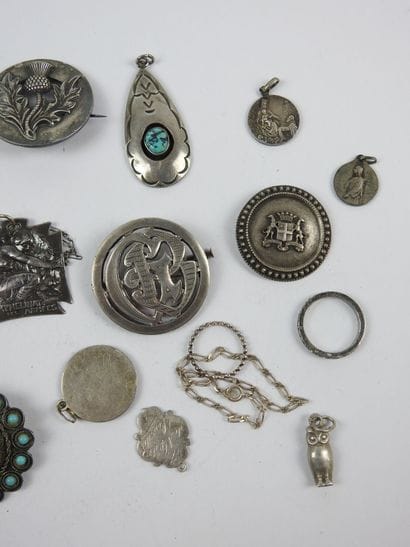 LOT of 800/1000th and 925/1000th silver including...