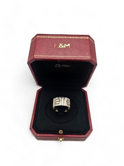 CARTIER.
Ring in 750 thousandths white gold,...