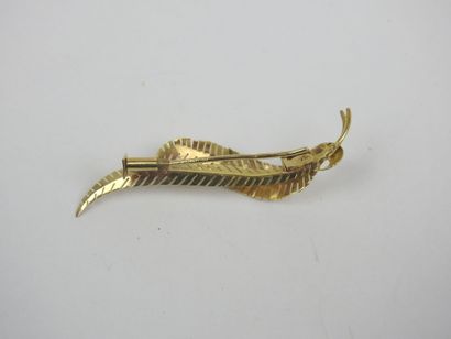 BROCHURE Leaf yellow gold 2,89 gr