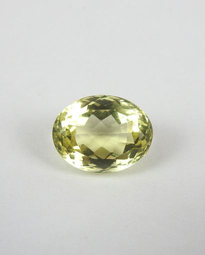 Orthose ovale facettée de 11,8 carats sur...