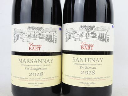 2 bottles Domaine Bart Santenay village 