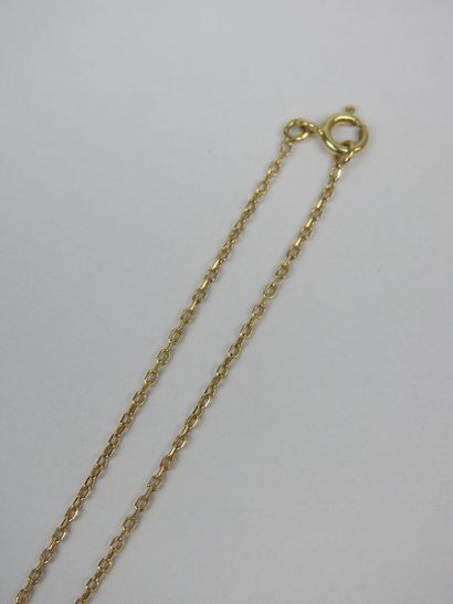 Gemini' chain and pendant in yellow gold...