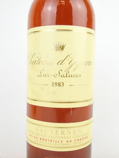 1 bottle CHATEAU D' YQUEM Sauternes 1983...