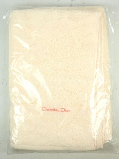 CHRISTIAN DIOR. Salmon-colored cotton to...