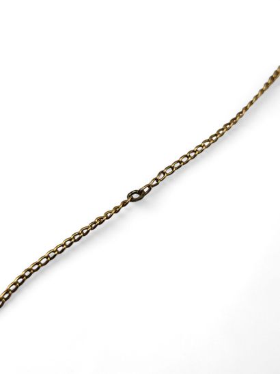 750 thousandths yellow gold gourmette chain.
Length:...