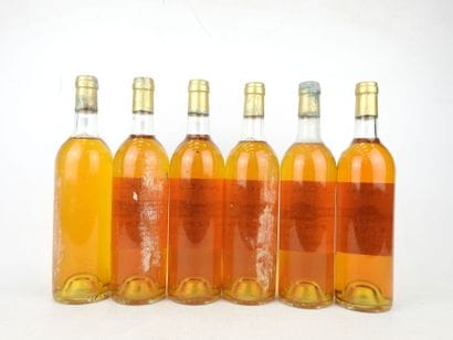6 bottles Château Caillou Barsac Sauternes...