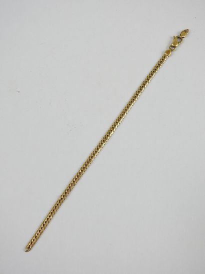 BRACELET in yellow gold 750/1000e. L. 18...