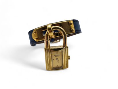 HERMÈS.
Gilt metal ladies' wristwatch, 
