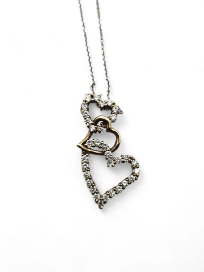 Pendant necklace in 585 thousandths yellow...