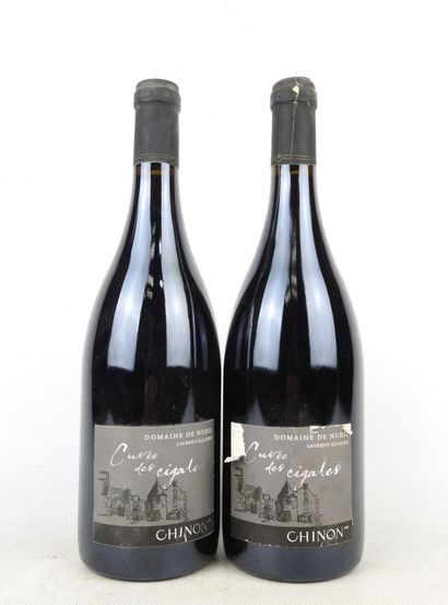 2 bottles Chinon Laurant Gilloire Les Cigales...