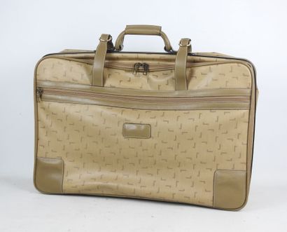 LANCEL - Paris. Travel suitcase in coated...