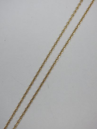 Gemini' chain and pendant in yellow gold...