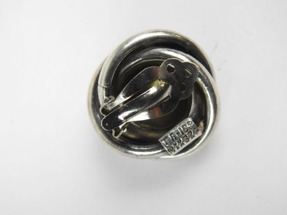 Pair of 925/1000th sterling silver and gilded...