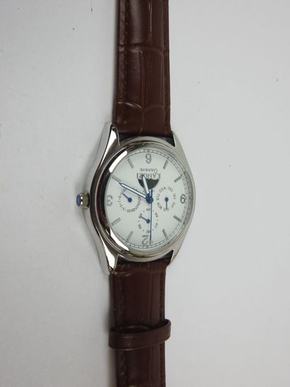 KANGRI - Geneva. Men's watch, round steel...
