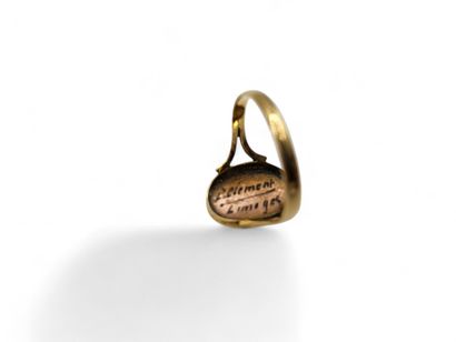Louis CLÉMENT in Limoges. 
Yellow gold 750...