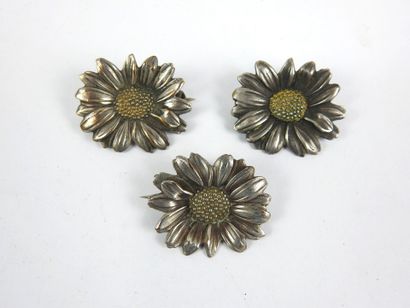 MELLERIO dit MELLER: Three silver-plated...
