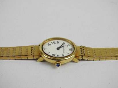 JAEGER LECOULTRE. Gold-plated ladies' wristwatch....