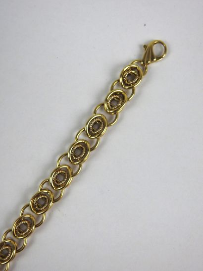BRACELET in yellow gold 750/1000e. Weight...