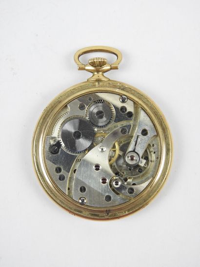 Gilt metal pocket watch. Movement to be ...