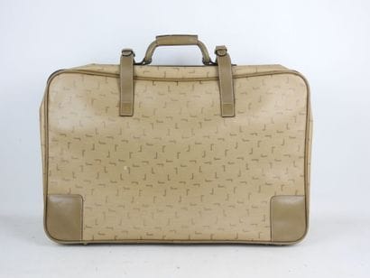 LANCEL - Paris. Travel suitcase in coated...