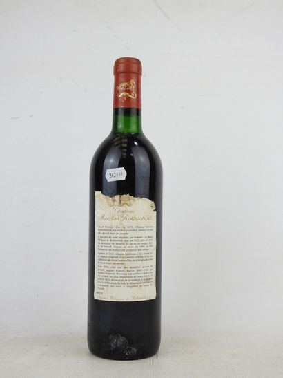 1 bottle CHATEAU MOUTON ROTHSCHILD, Pauillac,...