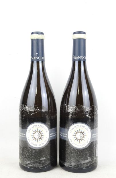 2 Bottles MONTLOUIS sec Les Bournais Franc...