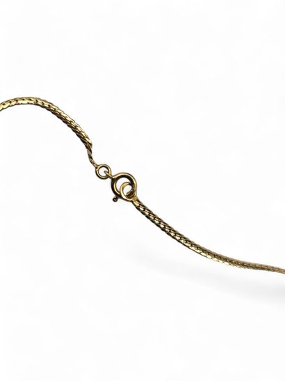 Necklace in 750 thousandths yellow gold with...