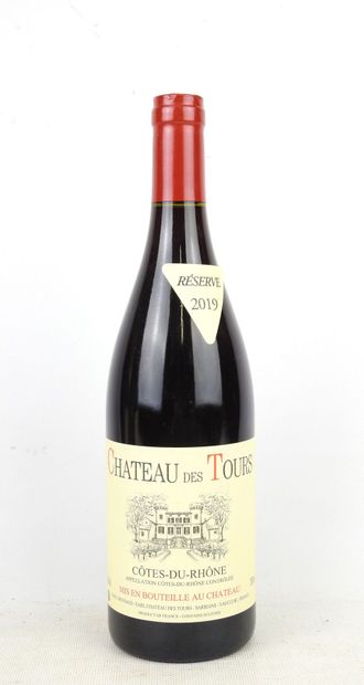 1 bottle Château des Tours Côtes du Rhône...