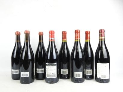 8 bottles including 3 Crozes-Hermitages 2019,...