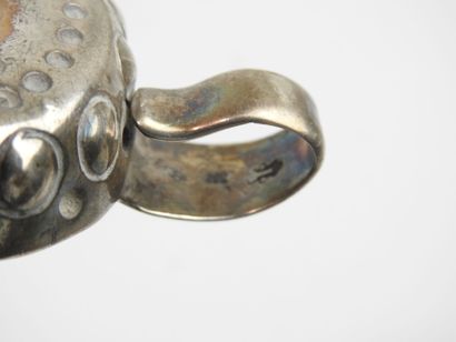 Silver TASTE-VIN with pastille motif, engraved...