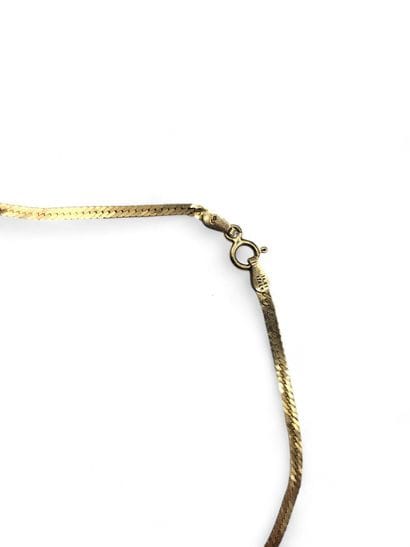 Mirror link chain in 585 thousandths yellow...