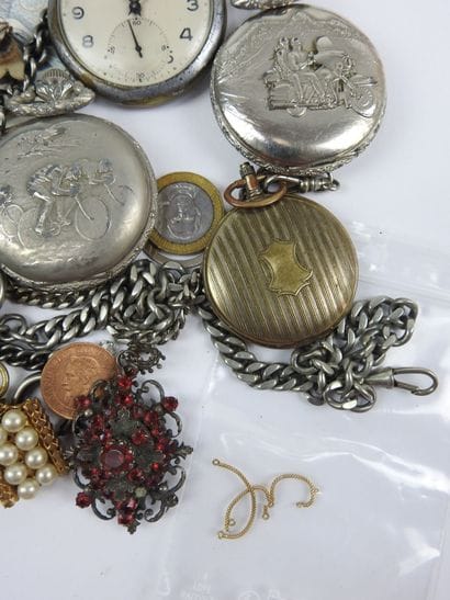 LOT OF FANTAISIE JEWELRY including watches,...